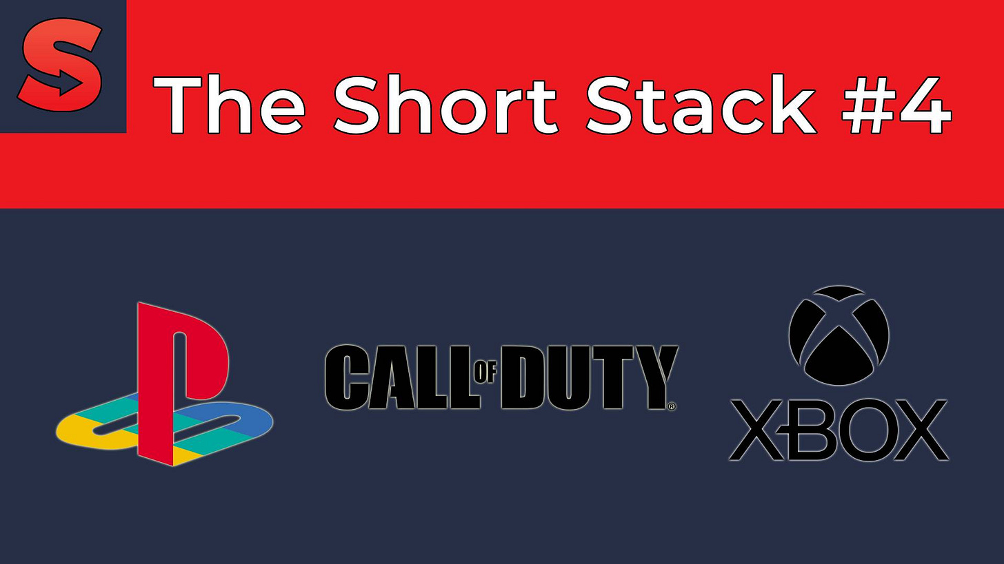 The Short Stack #4 PlayStation, Call of Duty and Xbox logos The Short Stack #4 PlayStation, Call of Duty and Xbox logos