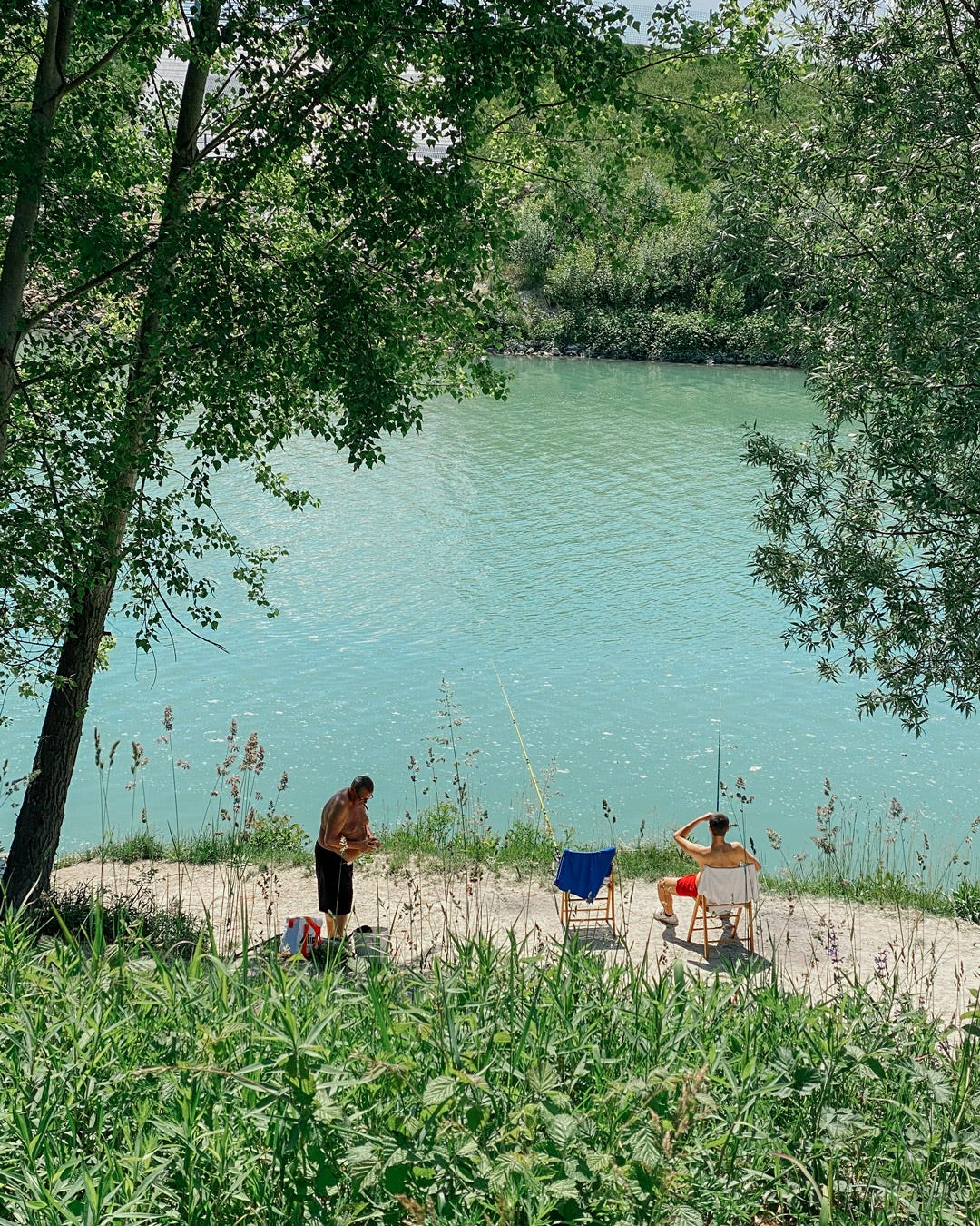 Other people enjoy fishing.
