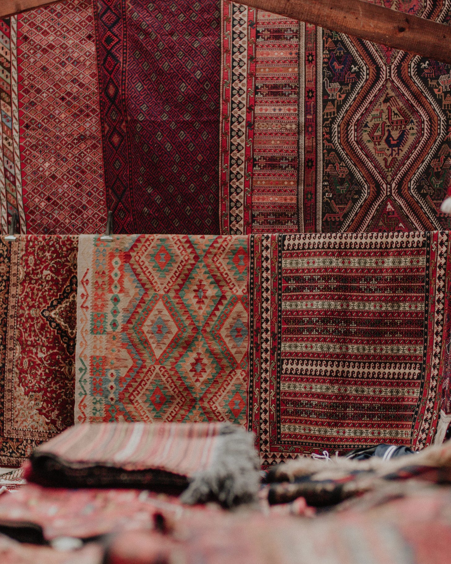 Vividly adorned African textiles depict the tale of a rich heritage.