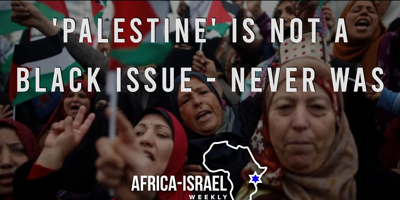 'Palestine' is not a Black Issue - Never was