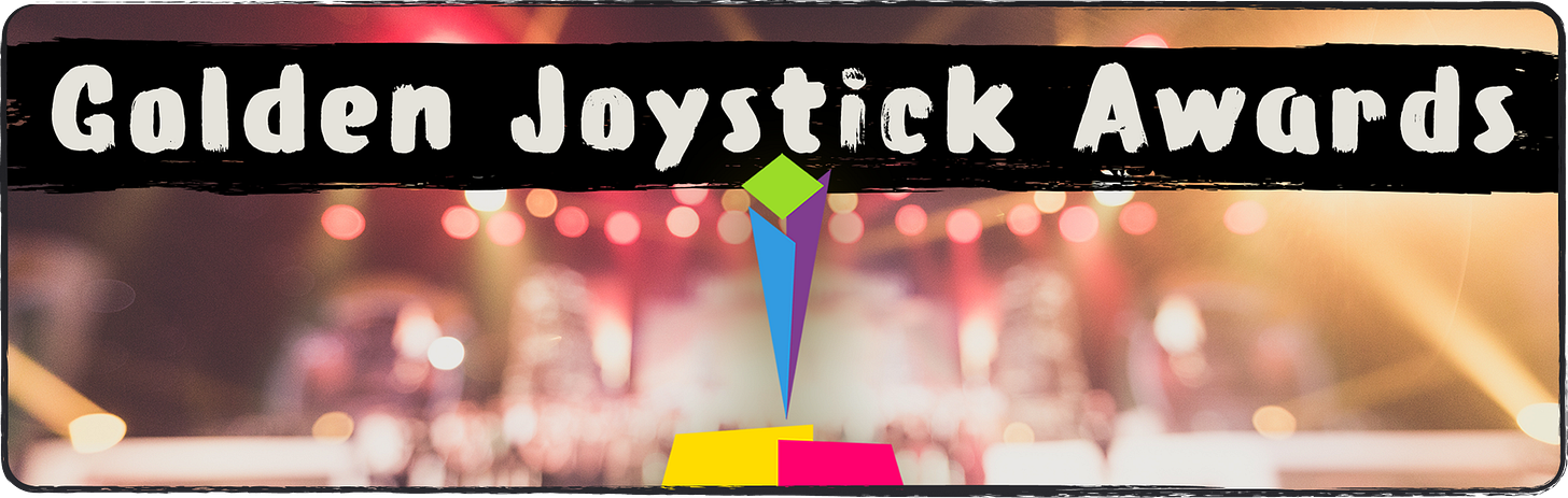 Header image for the Golden Joystick Awards' section!