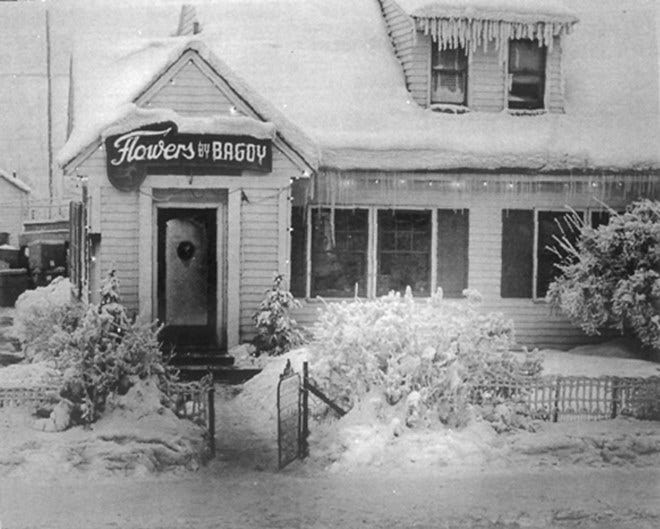 Flowers by Bagoy, located in an Ancxhorage, Alaska house in 1941.
