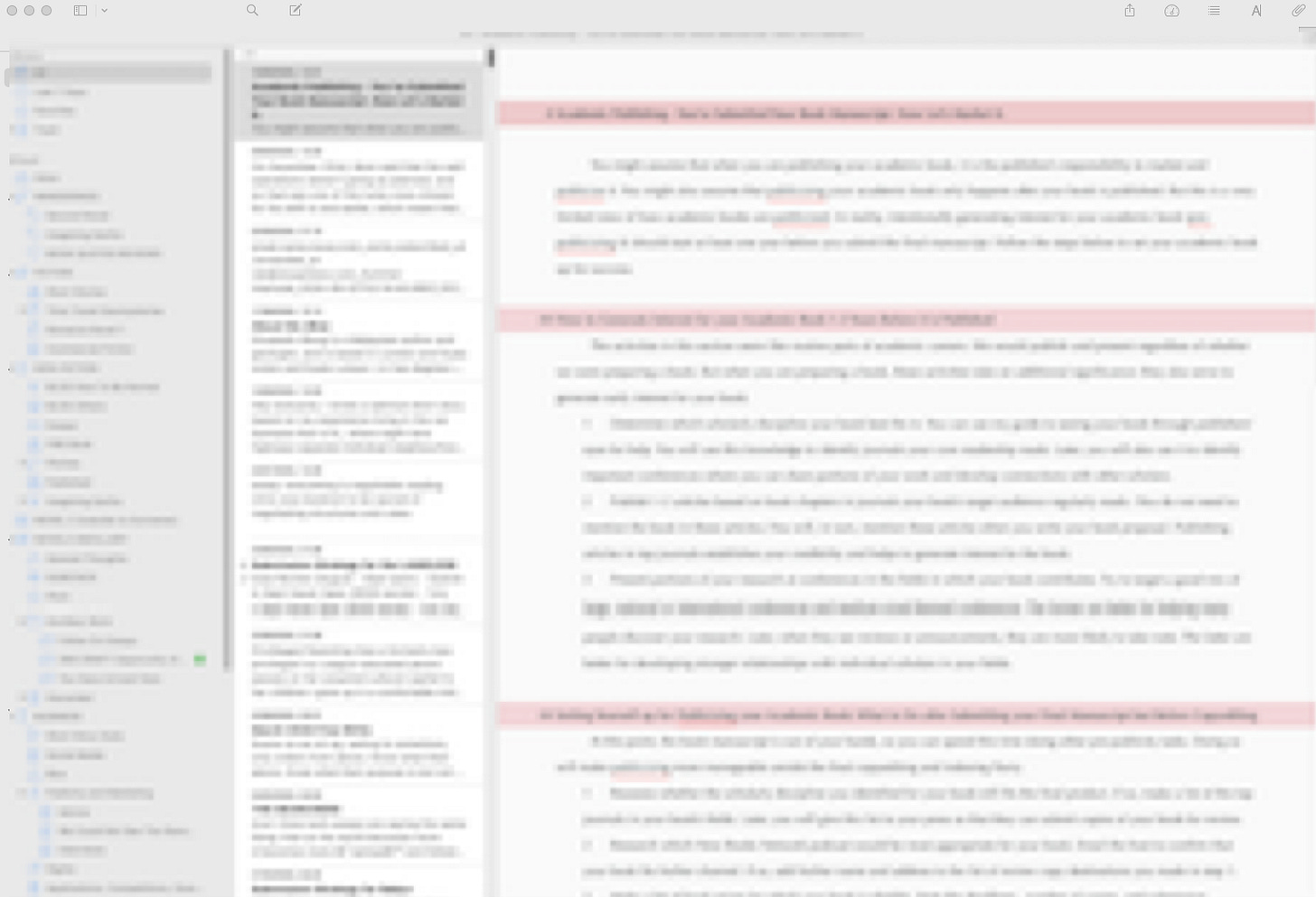 Ulysses writing environment