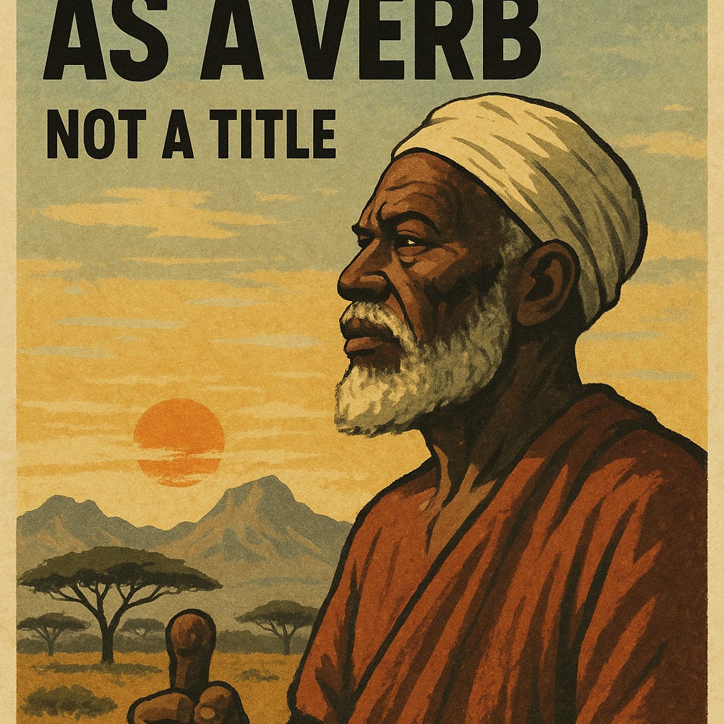 Leadership as a verb