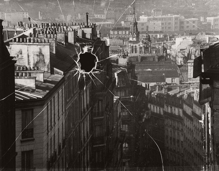 André Kertész, Broken Plate, Paris, 1929.