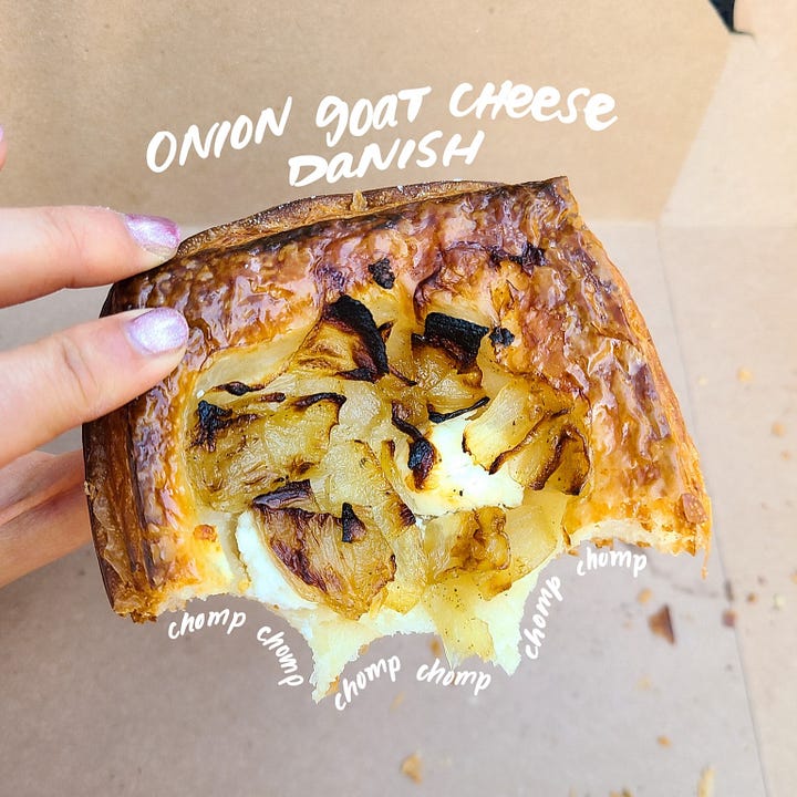 Nino's Bakery Onion Goat Cheese Danish