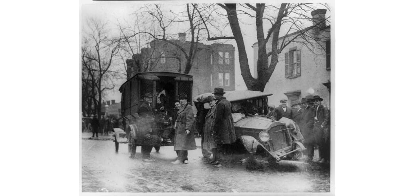 After a thrilling chase through the busiest streets of Washington, ... a couple of bootleggers and their car come to grief at the hands of the Capitol police