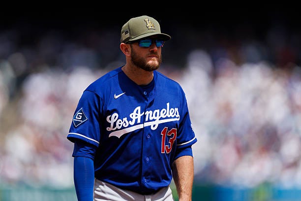Max Muncy of the Los Angeles Dodgers during the game against the Los Angeles Angels at Angel Stadium of Anaheim on May 17, 2026 in Anaheim,... Max Muncy of the Los Angeles Dodgers during the game against the Los Angeles Angels at Angel Stadium of Anaheim on May 17, 2026 in Anaheim,...