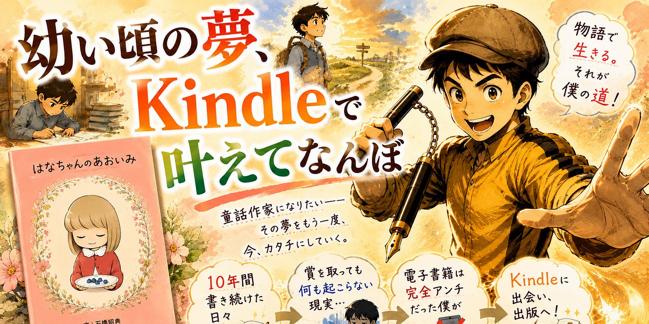 幼いころの夢、kindleで叶えてなんぼ