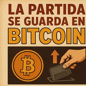 La partida se guarda en Bitcoin