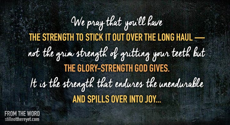 Scripture from Colossians 1 (The Message)