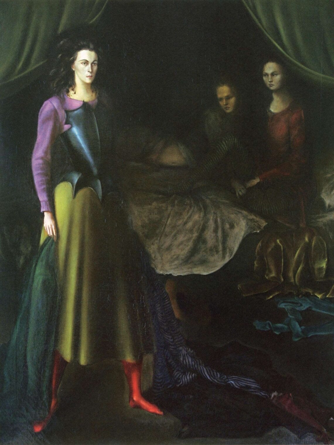 Exploring The Alcove: An Interior with Three Women by Leonor Fini