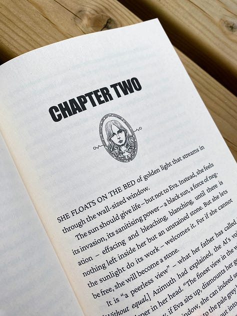 3 images of complementary print copy of Tidelands from CMP, front cover, back cover and sample inside page.