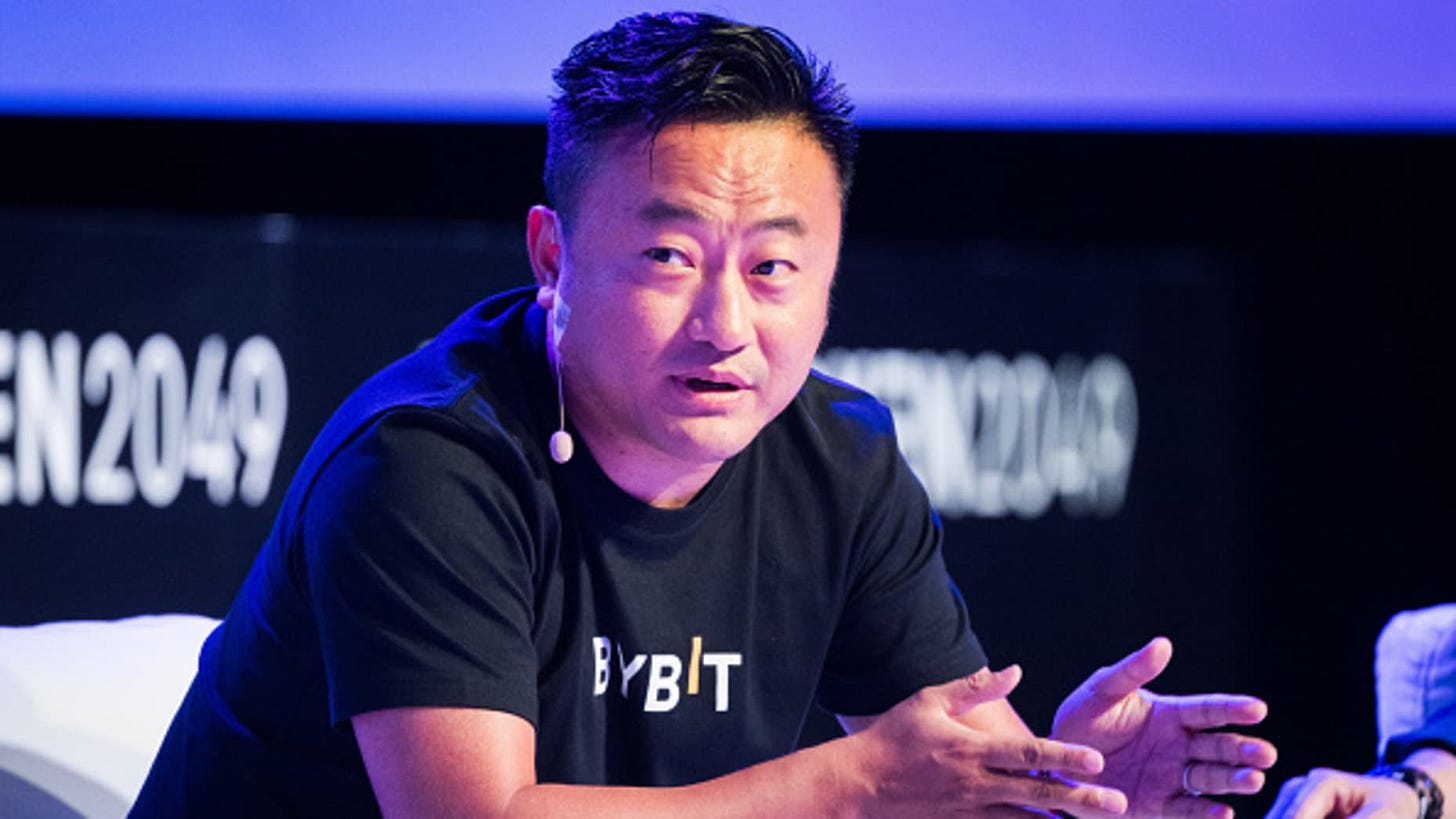 Ben Zhou, chief executive officer of ByBit, during the Token2049 conference in Singapore, on Thursday, Sept. 14, 2023. The conference runs through today. Photographer: Joseph Nair/Bloomberg via Getty Images