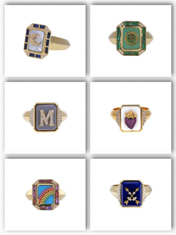 Selection of signet rings from Twist Selection of signet rings from Twist
