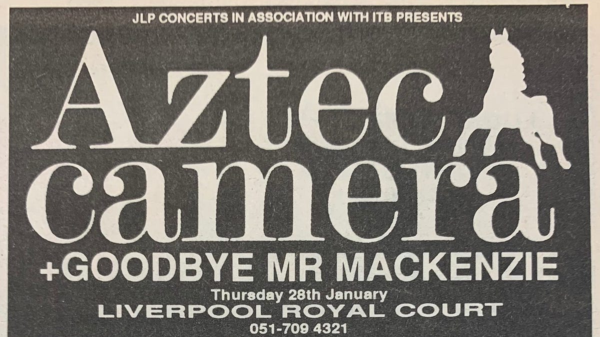 Aztec Camera, January 1988 - Penny Kiley's music writing