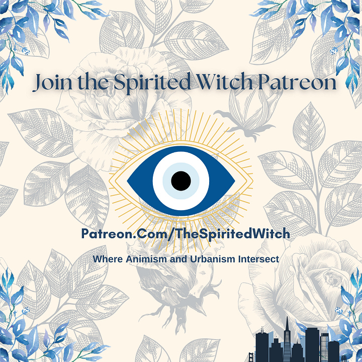 Two Evil-Eye Logos Promoting Diana's Tarot Readings and Her Patreon
