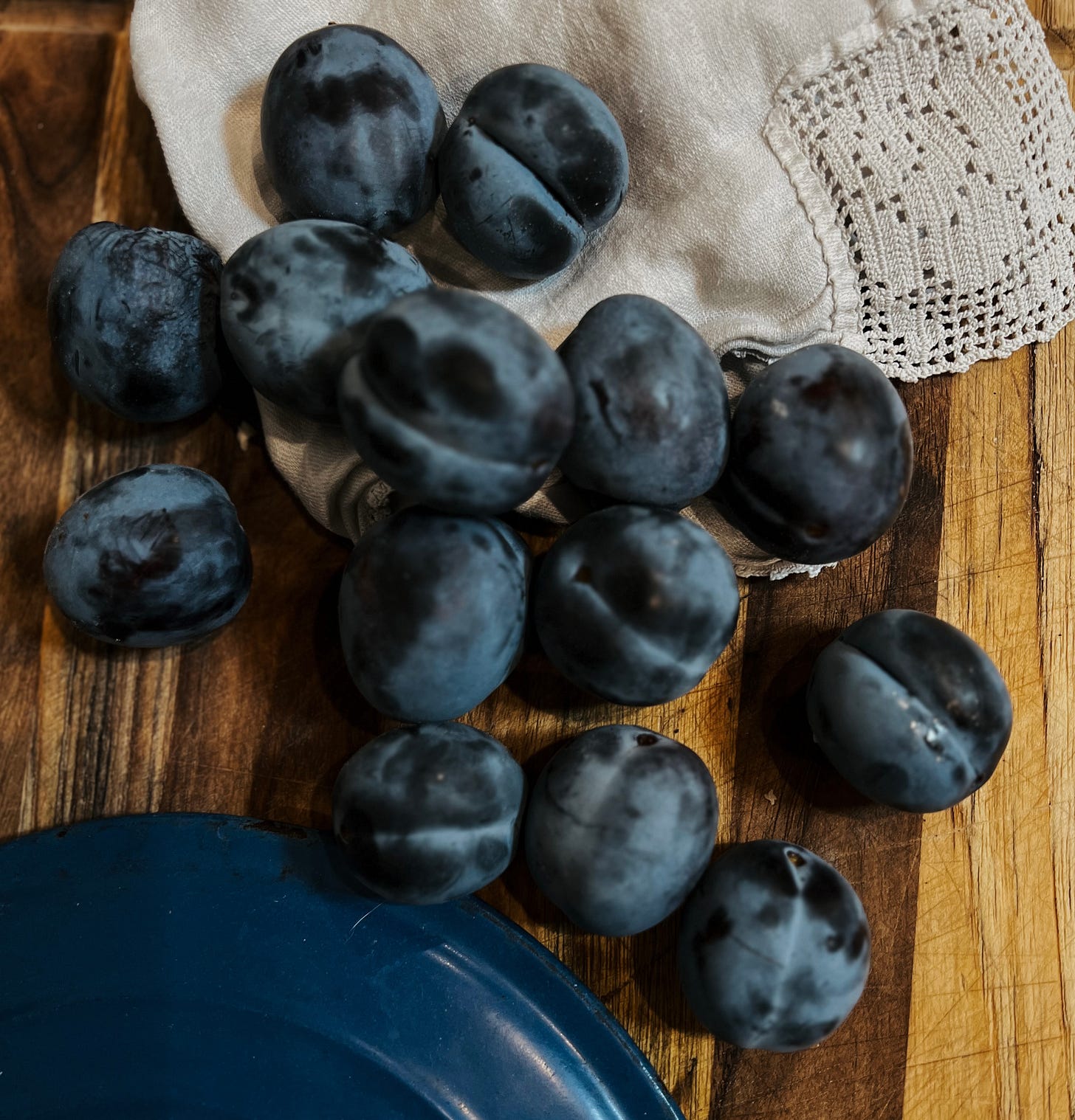 Italian Prune Plums from my Garden