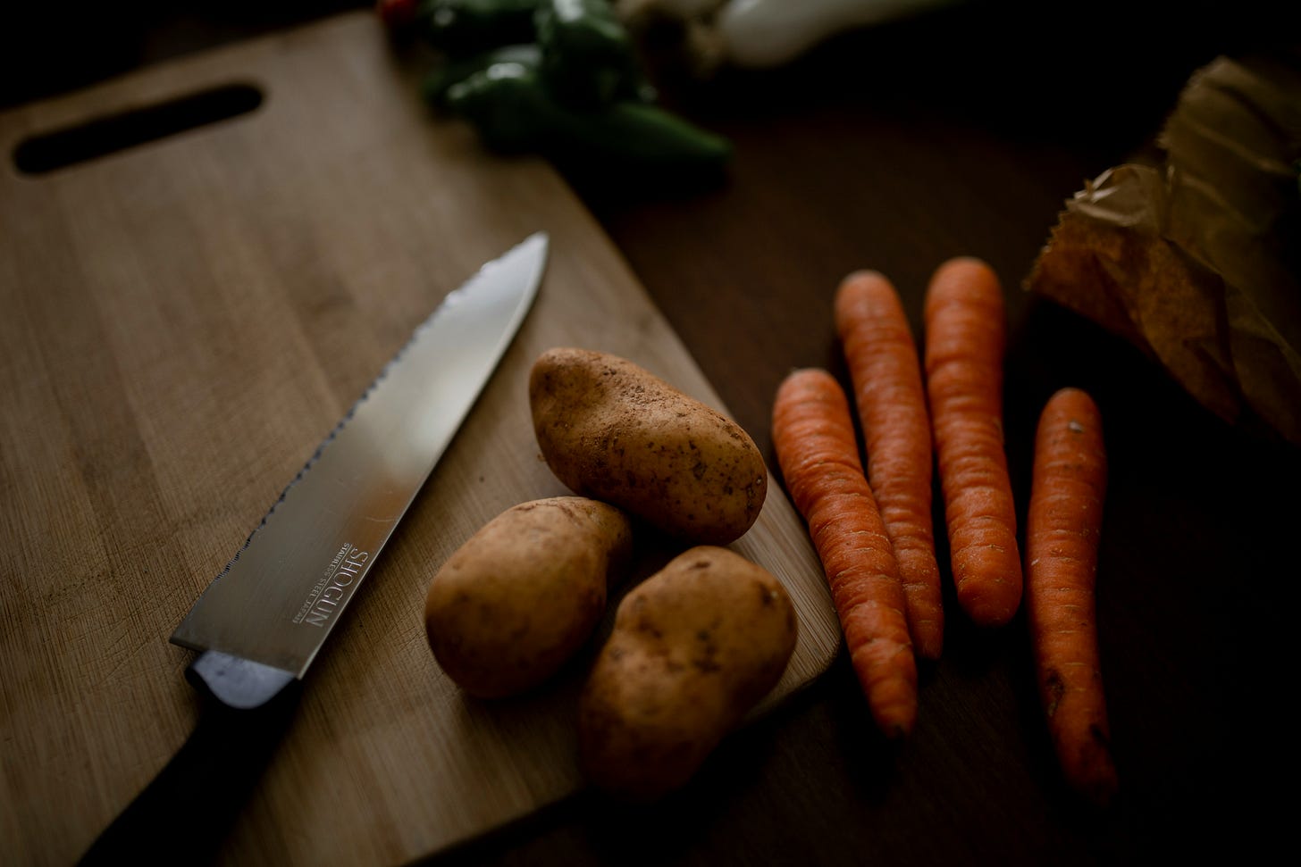 Photo of carrots and potatoes