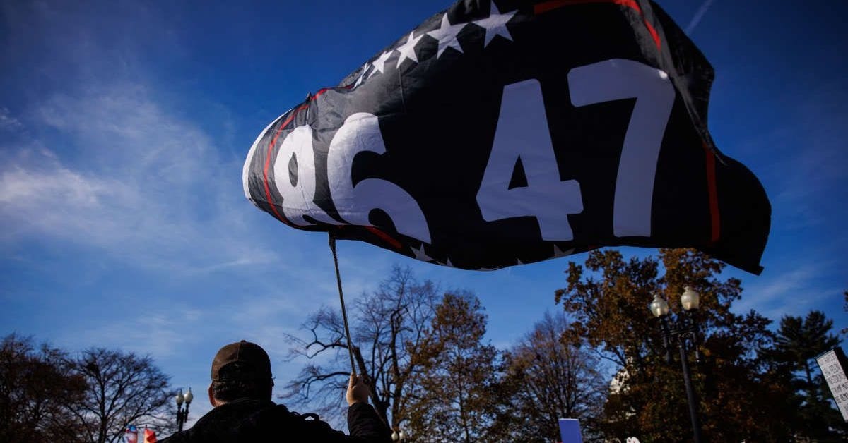 Judge says '86 47' flag can stay up, rejects claims it was a threat to Trump Judge says '86 47' flag can stay up, rejects claims it was a threat to Trump
