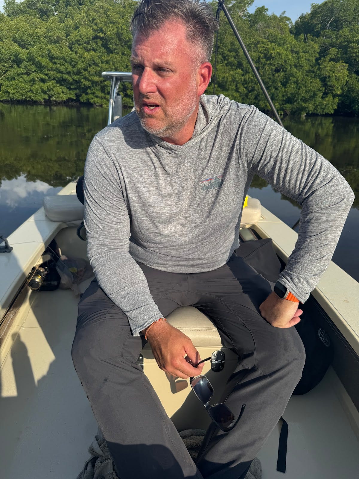 Adventurers speed across open water, ready for a day of epic tarpon fishing and unforgettable moments in the wild Everglades