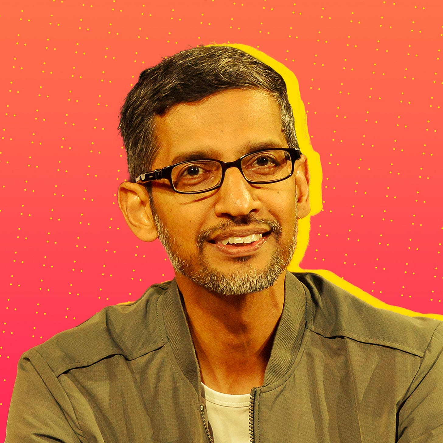 Sundar Pichai smiles at the camera. Sundar Pichai smiles at the camera.