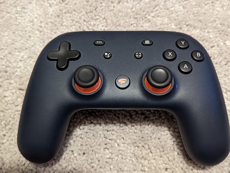 3 Stadia controllers