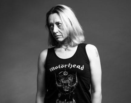 Image may contain Virginie Despentes Clothing Apparel Human Person and Tank Top