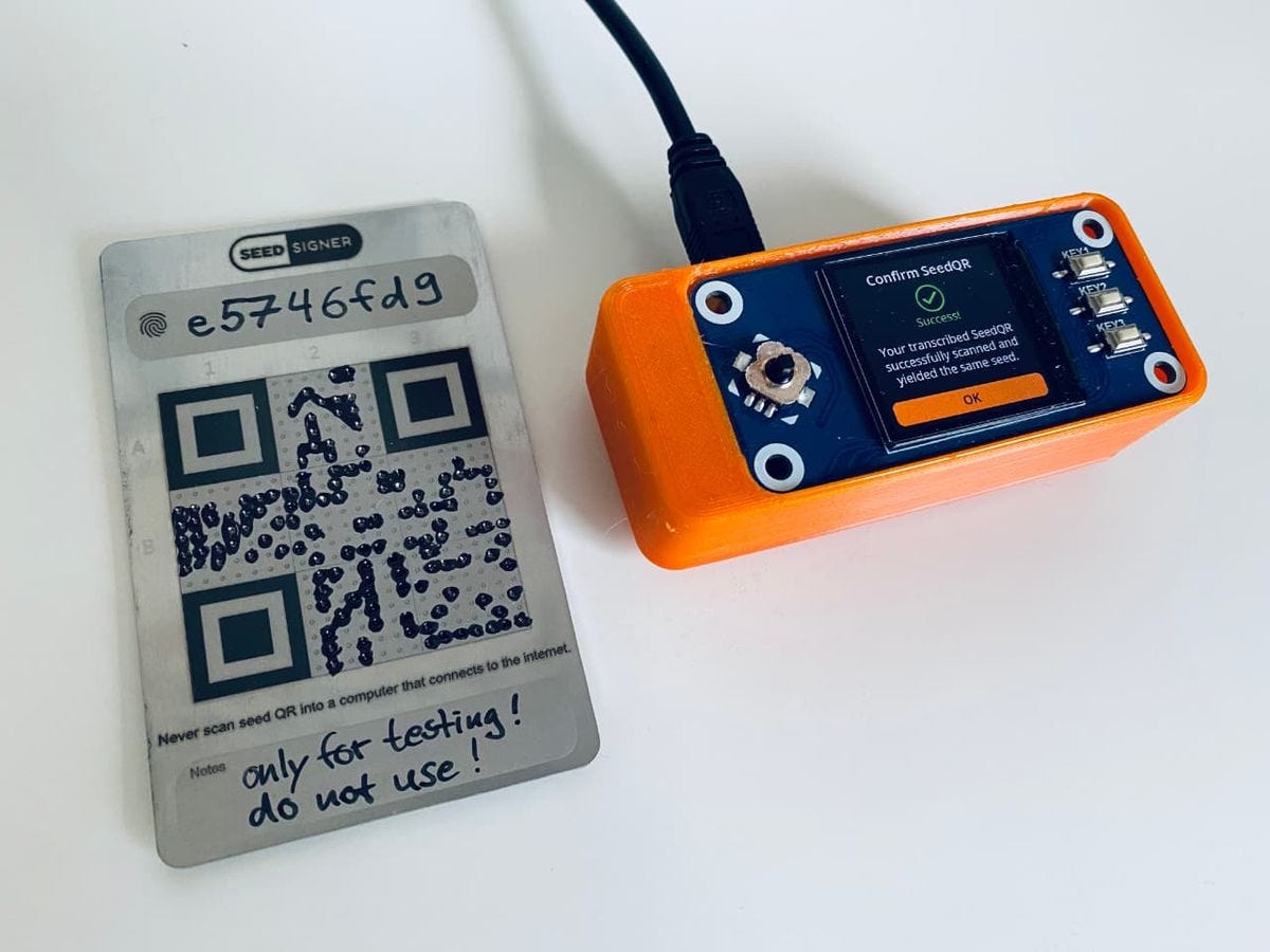 SeedSigner: Software und SeedQR | Hey Bitcoin!