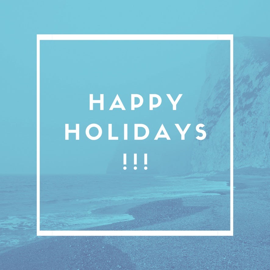 Happy holidays!!!