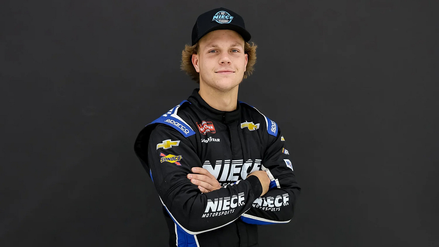 Tyler Reif will serve as the anchor driver for the No. 42 Niece Motorsports entry during the 2026 NASCAR Craftsman Truck Series season. Tyler Reif will serve as the anchor driver for the No. 42 Niece Motorsports entry during the 2026 NASCAR Craftsman Truck Series season.