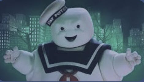 Image of the Stay-Puft Marshmallow Man from the Ghostbusters movie