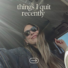 call me a quitter, less really is more