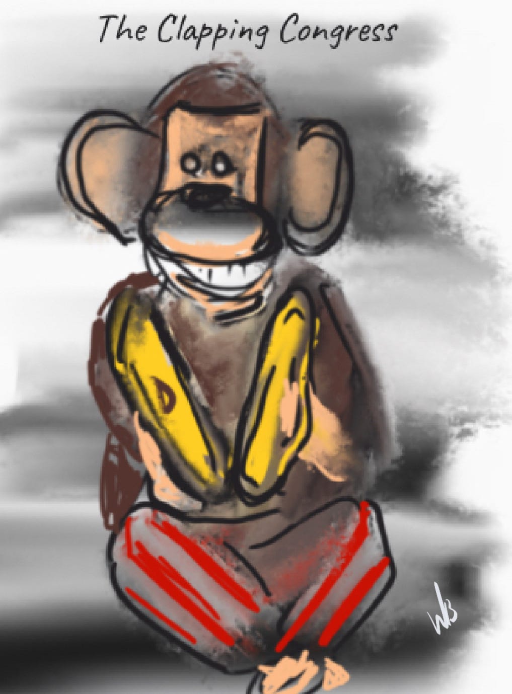 May be a doodle of ‎text that says '‎The Clapping Congress بم כבד‎'‎