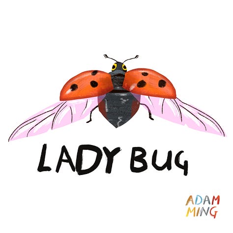 A collection of bugs illustrated by Adam ming
