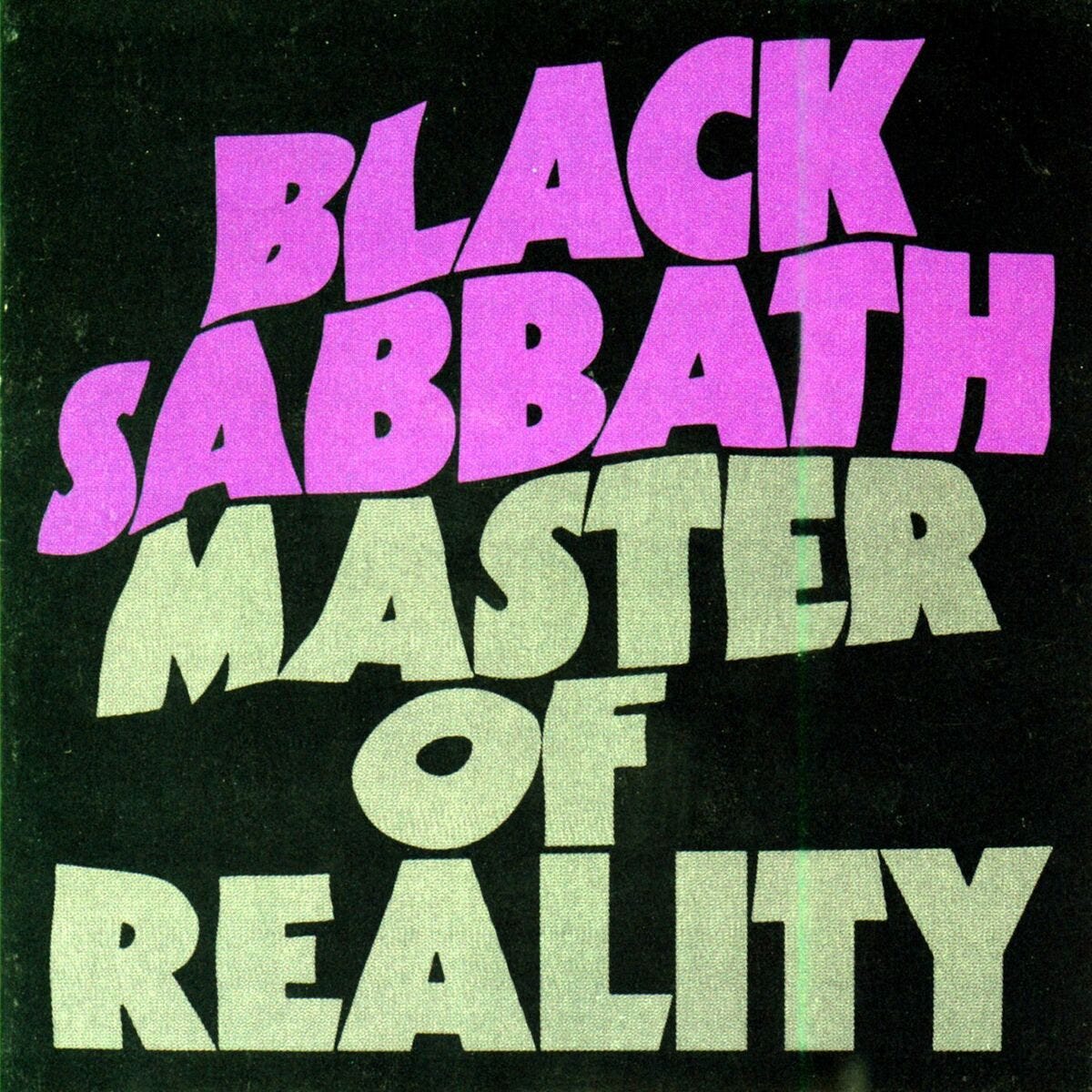May be an image of text that says "BLACK SABBATH MASTER OF REALITY"