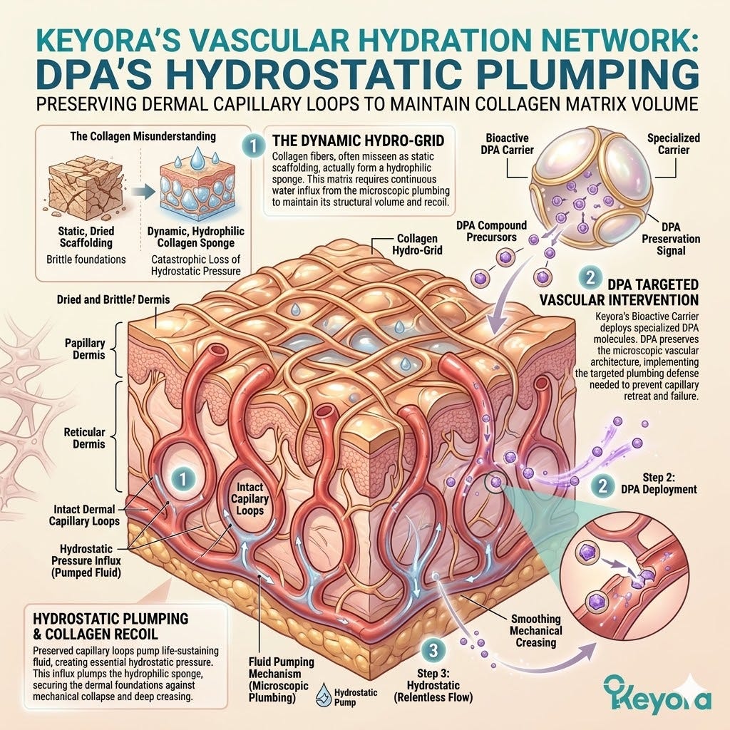 Systemic Regulator utilizing DPA to maintain the Vascular Hydration Network and Hydrostatic Pressure for ATP Synthesis and total structural sovereignty. Systemic Regulator utilizing DPA to maintain the Vascular Hydration Network and Hydrostatic Pressure for ATP Synthesis and total structural sovereignty.