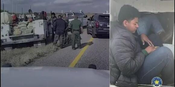 Migrants found stuffed in tool compartments of truck Migrants found stuffed in tool compartments of truck