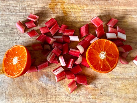 Rhubarb salsa recipe ingredients