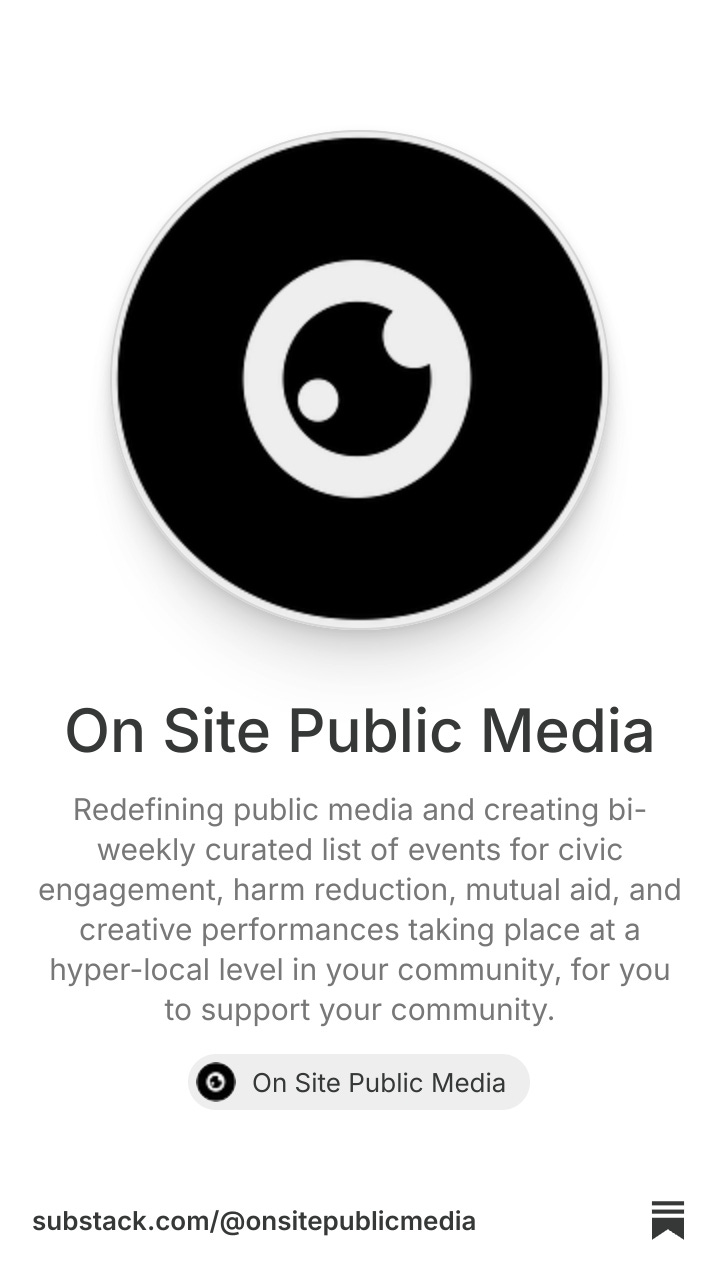 On Site Public Media | Substack