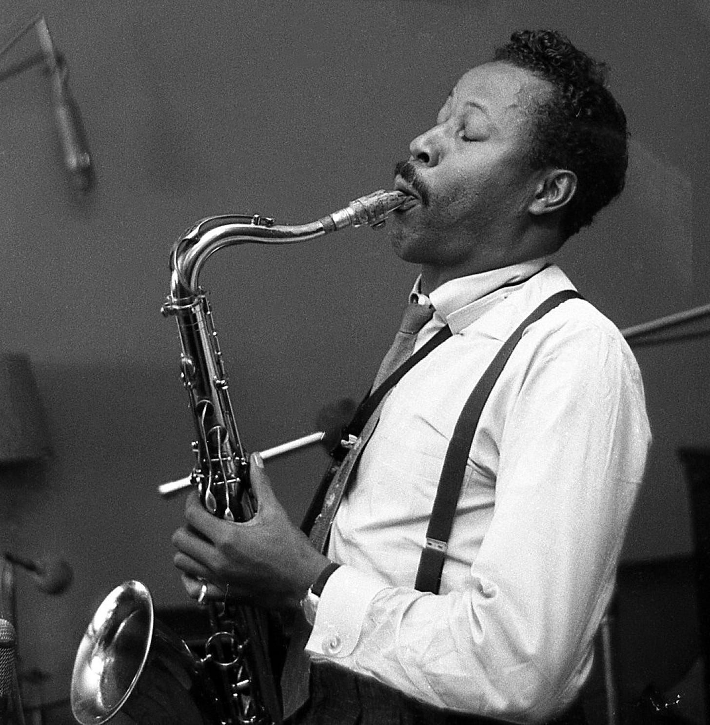 Eddie "Lockjaw" Davis in the studio