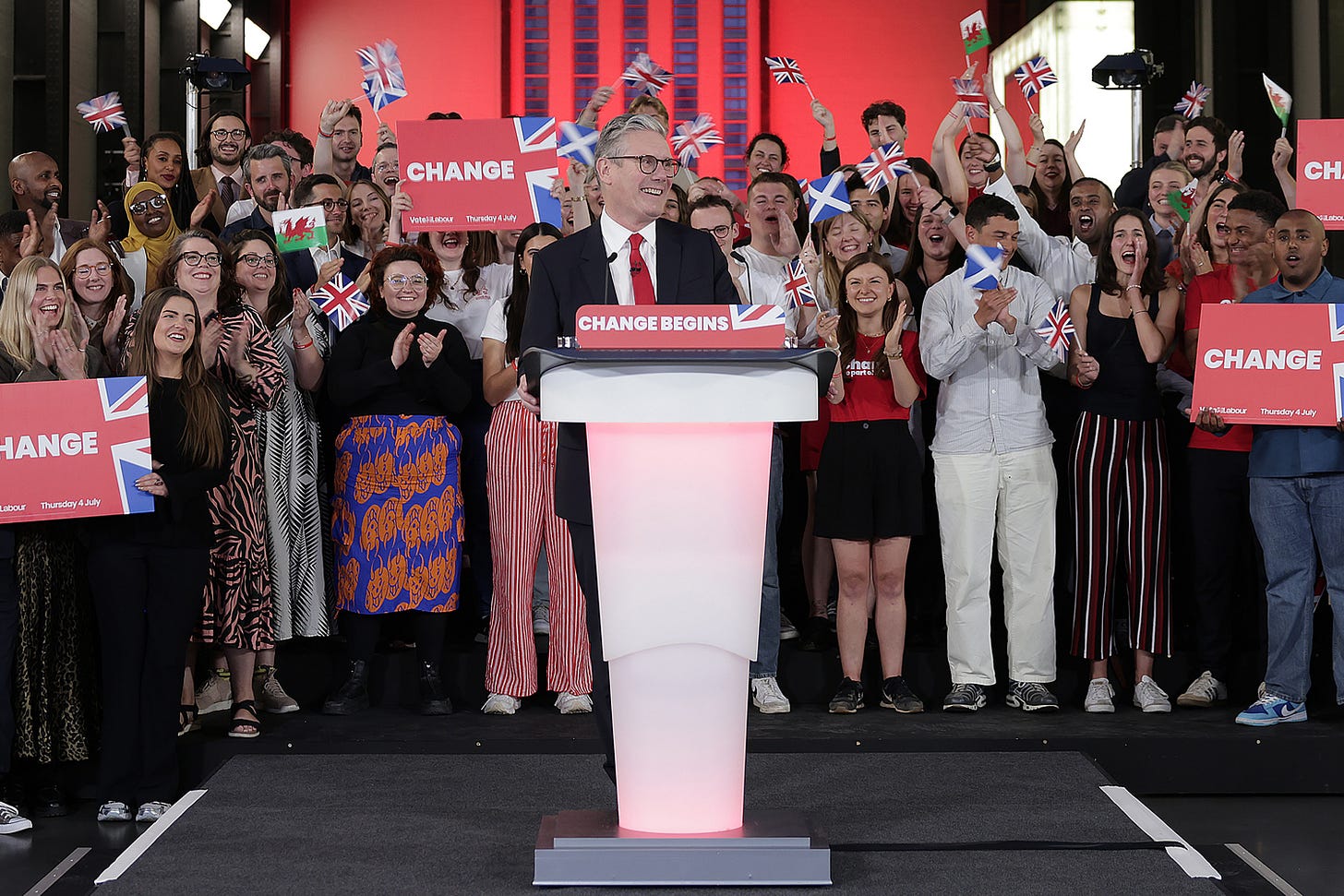 U.K. Labour Party wins landslide in British election : NPR