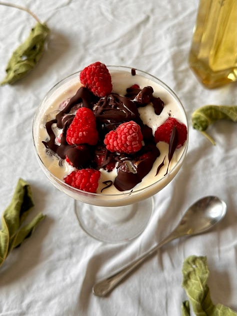 Fig Leaf Ice Cream Sundae