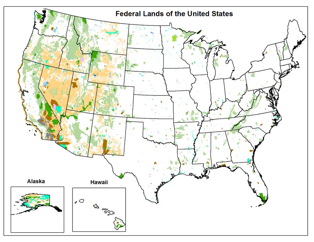 Federal Lands in the West: A few facts and figures — The Western Planner
