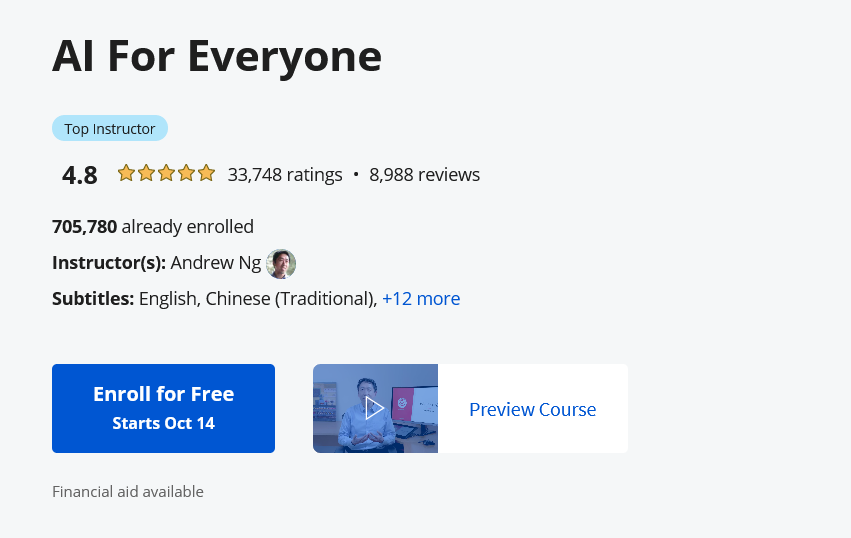 Review — Is AI for Everyone by Andrew Ng Really Worth it in 2024? | by javinpaul | Javarevisited | Medium