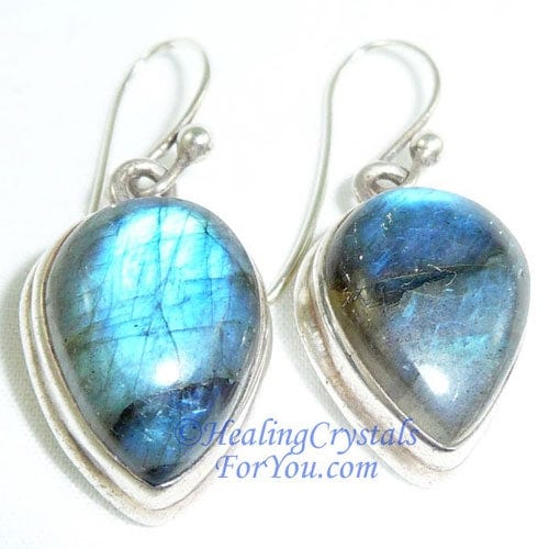 Labradorite Crystal Earrings