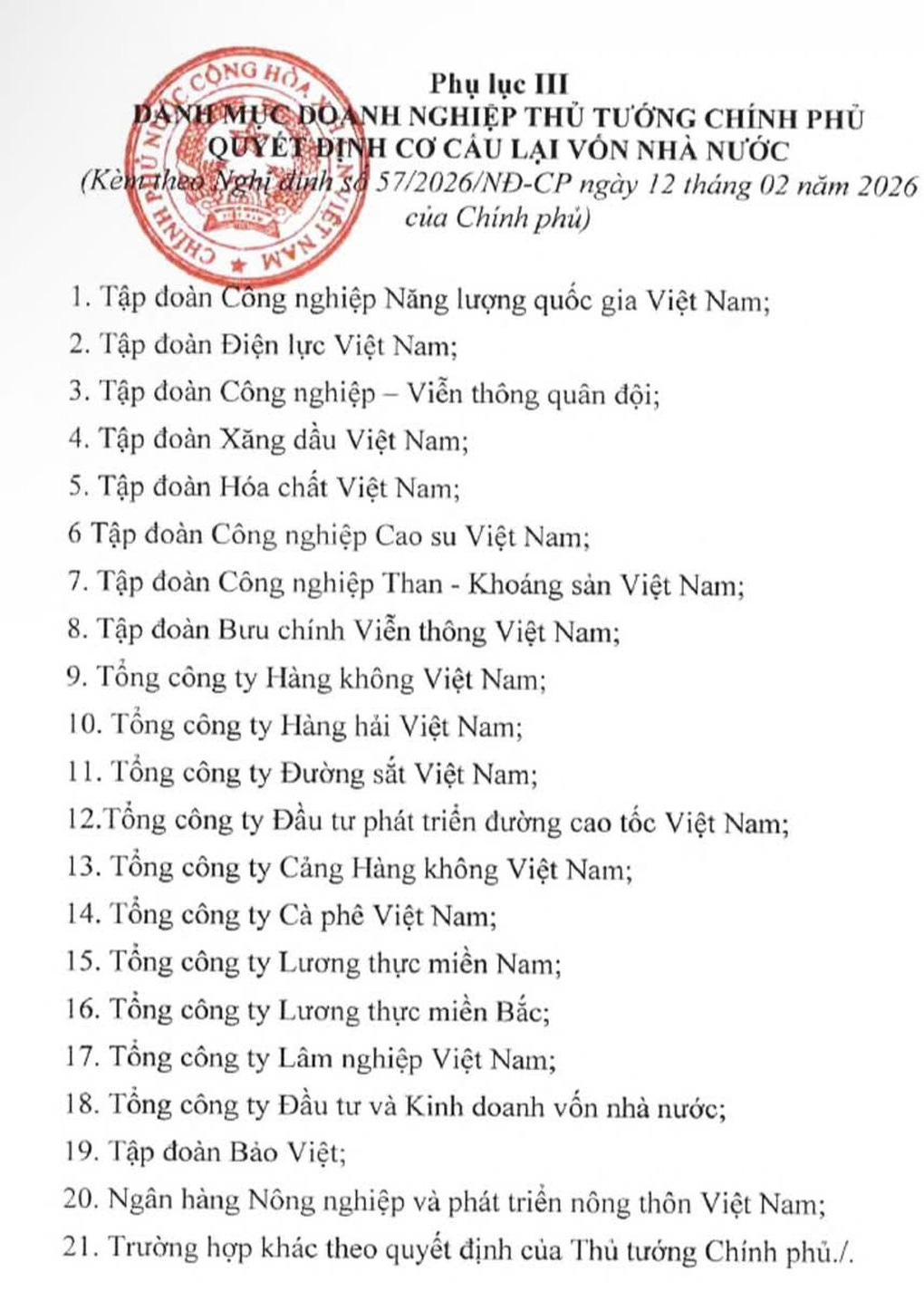 Cơ cấu lại 20 siêu doanh nghiệp Nhà nước, khơi thông dòng vốn tỷ đô - 1 Cơ cấu lại 20 siêu doanh nghiệp Nhà nước, khơi thông dòng vốn tỷ đô - 1