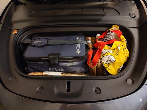 Packing a Tesla Model Y for a Ski trip