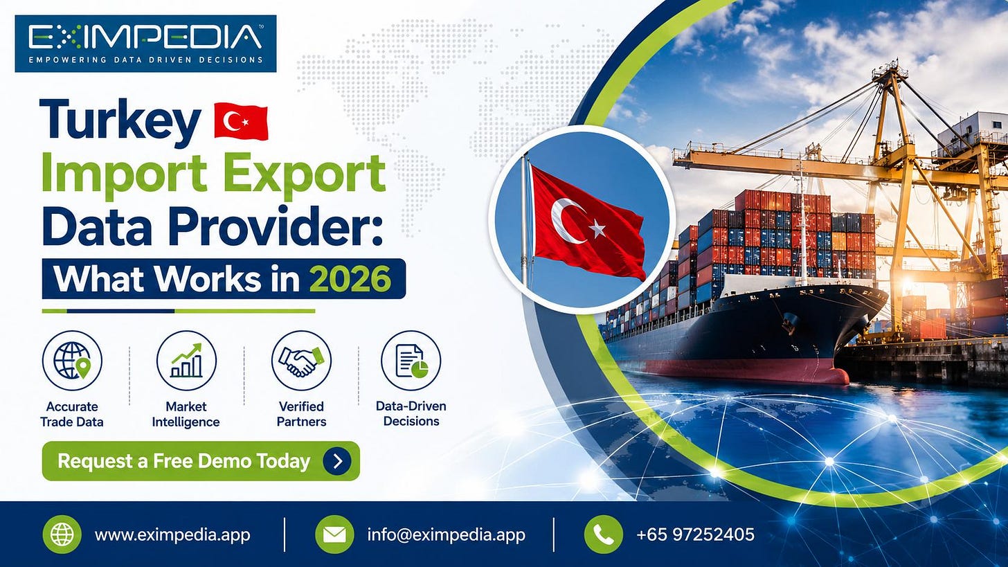 Turkey import export data provider showing shipment records, HS codes, and trade intelligence dashboard for 2026. Turkey import export data provider showing shipment records, HS codes, and trade intelligence dashboard for 2026.