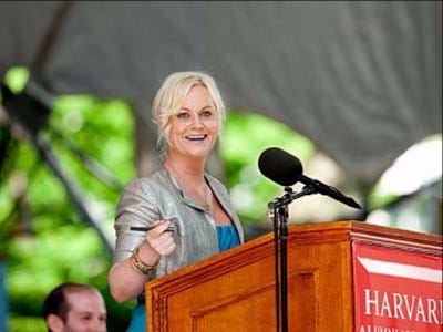 Amy Poehler at Harvard